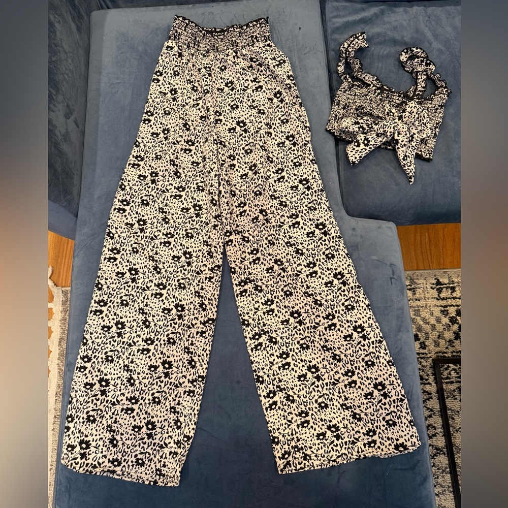 Lulus Floral Print Two-Piece Set